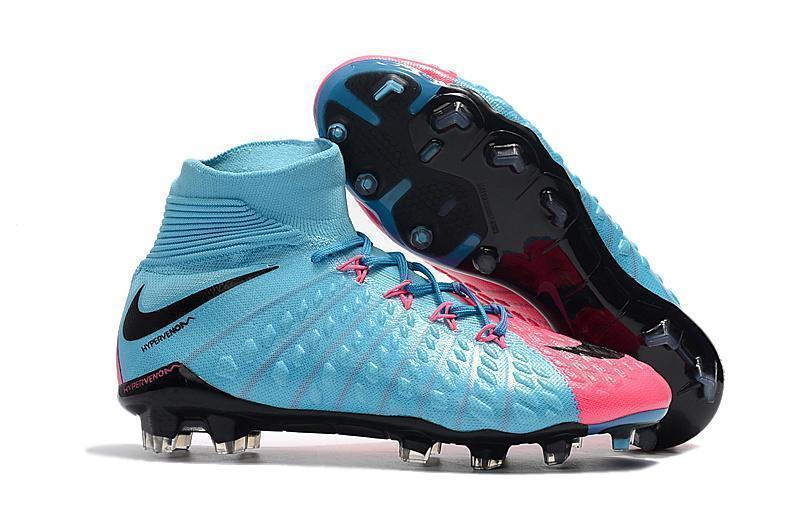 neus omzeilen Trekker Nike Hypervenom Phantom III DF FG Soccer Cleats Blue Pink Black – SocSports