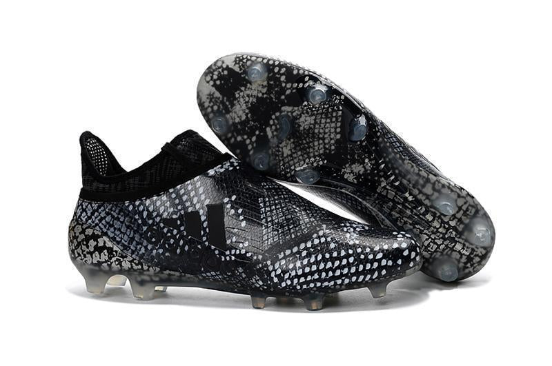 Lieve kabel transactie Adidas X 16+ Purechaos FG/AG Soccer Cleats Black Grey Snakeskin – SocSports