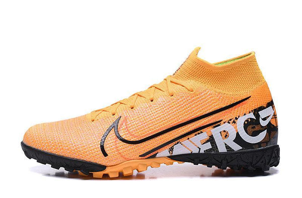 Nike Mercurial Superfly 7 Elite TF Soccers Cleats Shoes Orange Black