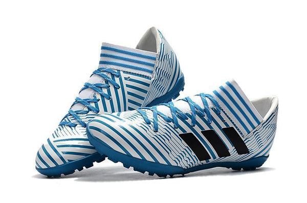 New Adidas Nemeziz Series TF Soccer Cleats Shoes Blue White Black