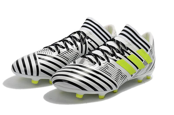 New Adidas Nemeziz Messi FG Soccer Cleats Shoes White Black Green