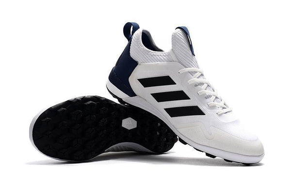 Adidas ACE TF Soccer Cleats Shoes White Blue Black