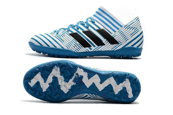 New Adidas Nemeziz Series TF Soccer Cleats Shoes Blue White Black