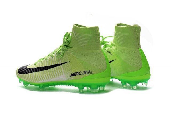 Nike Mercurial Superfly V FG Soccer Cleats Fluorescent Green Black - SocSports