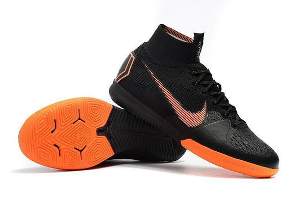 Nike MercurialX Superfly 360 Elite IC Soccer Cleats Black Orange - SocSports
