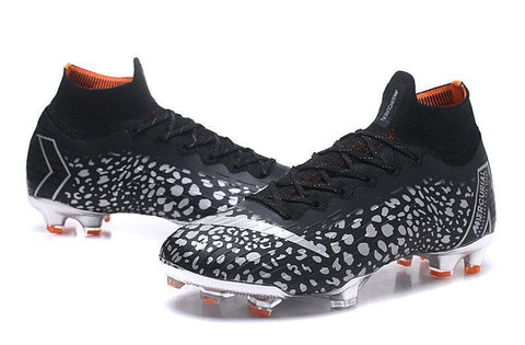 Nike Mercurial Superfly VI Elit FG Black White Leopard High Cut - SocSports