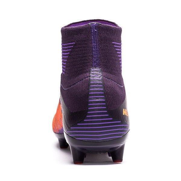 Nike Mercurial Superfly V AG Soccer Cleats Purple Bright Citrus - SocSports