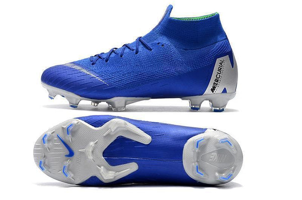 NIKE Mercurial Superfly VI 360 Elite FG Blue Silver - SocSports