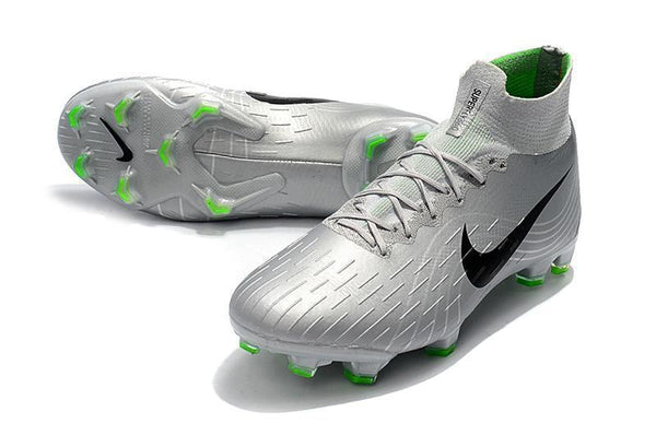 Nike Mercurial Superfly VI 360 Elite FG Soccer Cleats Silver Black - SocSports