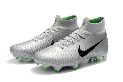 Nike Mercurial Superfly VI 360 Elite FG Soccer Cleats Silver Black - SocSports