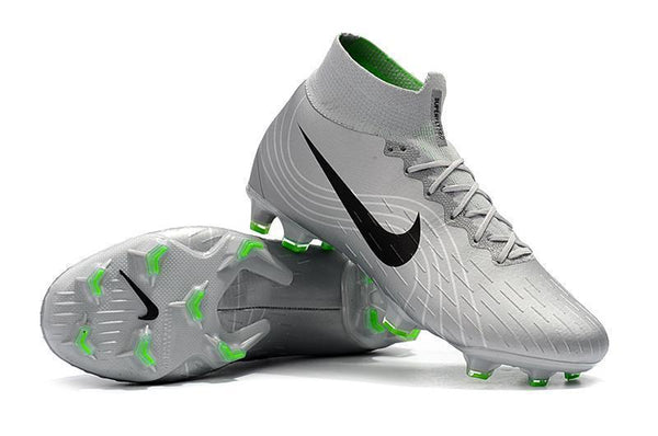 Nike Mercurial Superfly VI 360 Elite FG Soccer Cleats Silver Black - SocSports