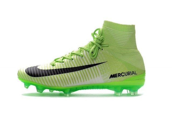 Nike Mercurial Superfly V FG Soccer Cleats Fluorescent Green Black - SocSports
