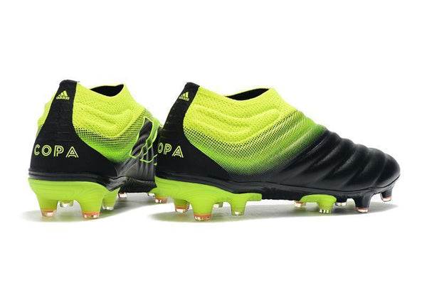 Adidas Copa 19+ FG Black Yellow Green - SocSports