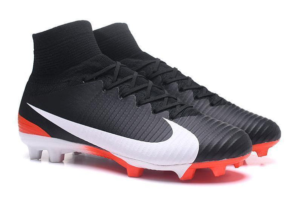 Nike Mercurial Superfly V FG Soccer Cleats Black Orange White - SocSports