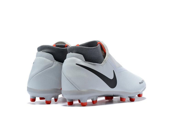 Nike Phantom Vision Elite DF FG Soccer Cleats White Orange Black - SocSports
