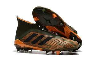 Adidas Predator 18+ FG Soccer Cleats Gold Army Green Black - SocSports