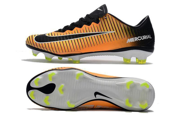 Nike Mercurial Vapor XI FG Soccer Cleats Yellow Black - SocSports