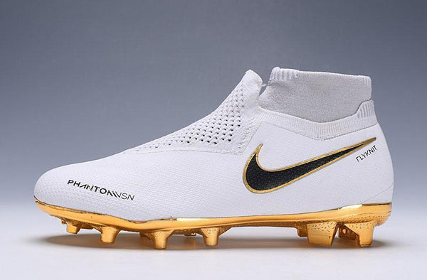 Nike Phantom VSN Elite DF FG White Gold Limited Edition - SocSports