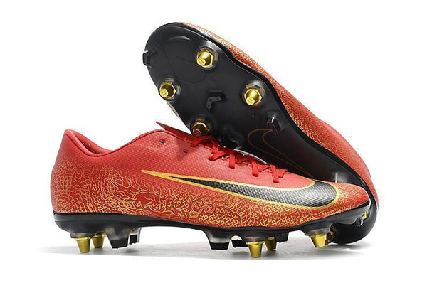 Nike Mercurial Vapor XII PRO SG Red Gold Lining - SocSports
