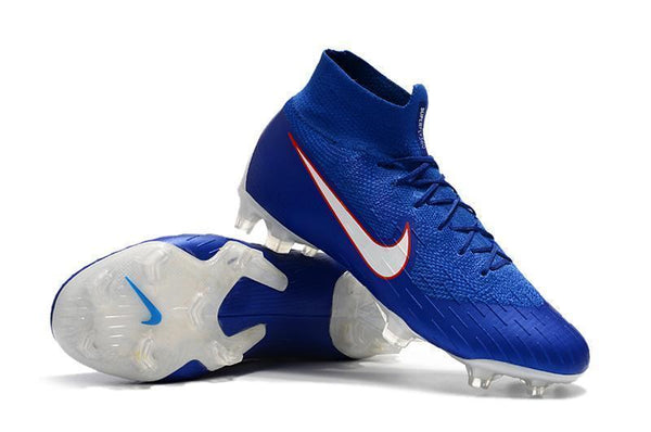NIKE Mercurial Superfly VI 360 Elite FG Blue White Orange Lining - SocSports