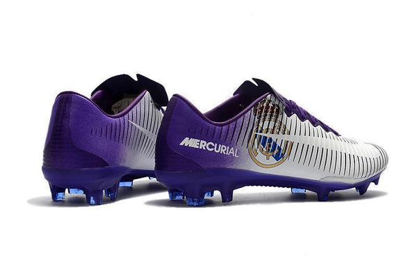 Nike Mercurial Vapor XI Real Madrid FG Soccer Cleats White Purple - SocSports