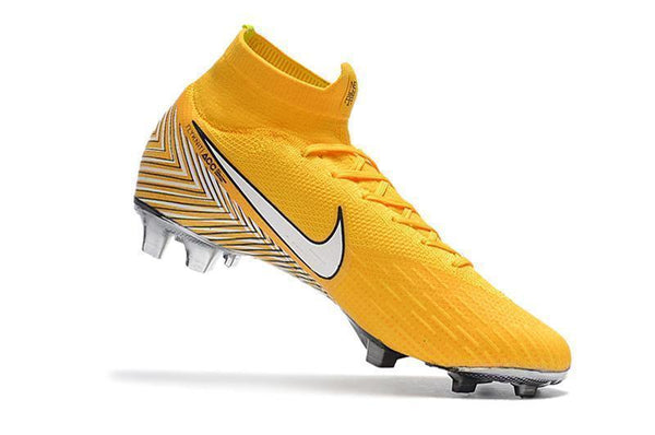 NIKE Mercurial Superfly VI 360 Elite Neymar FG Yellow White High Cut - SocSports