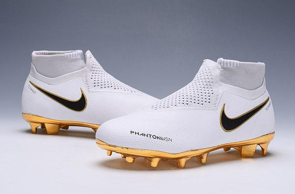Nike Phantom VSN Elite DF FG White Gold Limited Edition - SocSports
