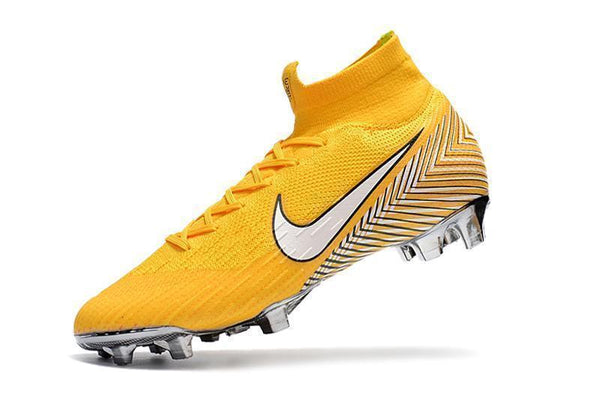 NIKE Mercurial Superfly VI 360 Elite Neymar FG Yellow White High Cut - SocSports