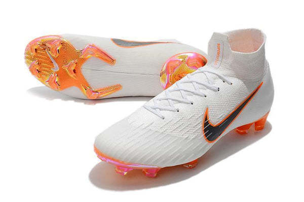 Nike Mercurial Superfly VI 360 Elite FG Soccer Cleats White Black - SocSports