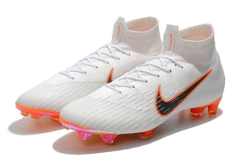 Nike Mercurial Superfly VI 360 Elite FG Soccer Cleats White Black - SocSports