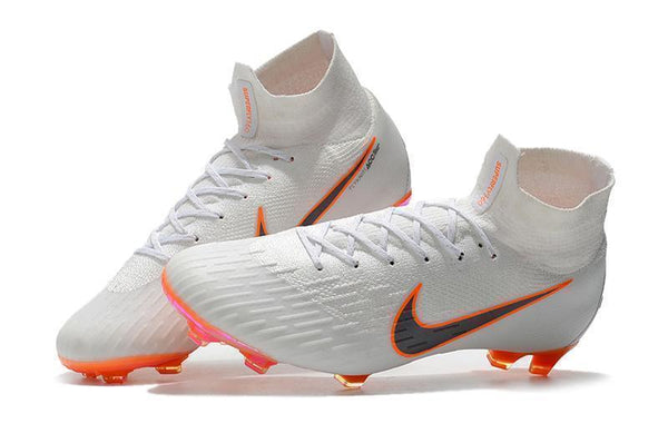 Nike Mercurial Superfly VI 360 Elite FG Soccer Cleats White Black - SocSports