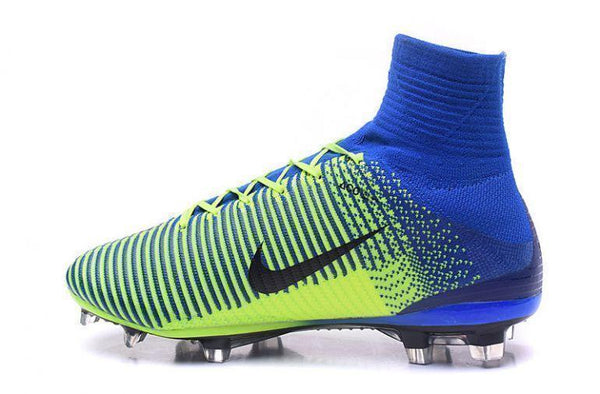 Nike Mercurial Superfly V FG Soccer Cleats Green Blue Black - SocSports