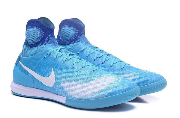 Nike MagistaX Proximo II IC Soccer Shoes Volt Blue White - SocSports