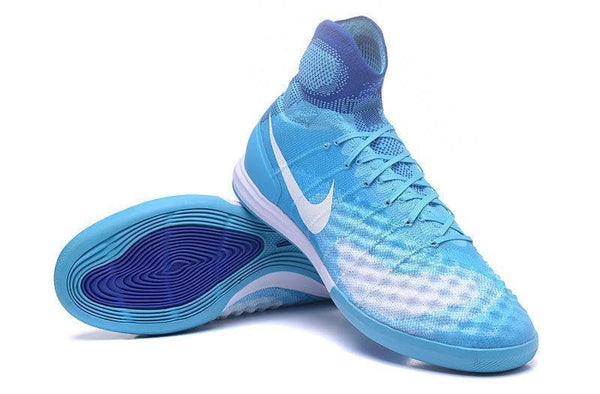 Nike MagistaX Proximo II IC Soccer Shoes Volt Blue White - SocSports