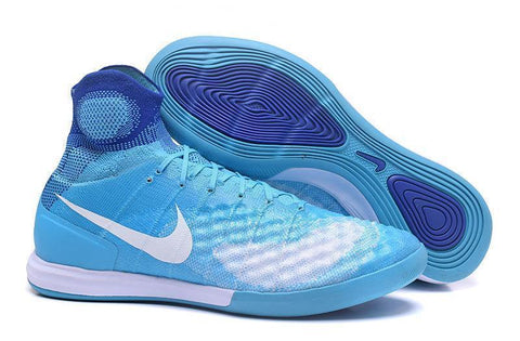 Nike MagistaX Proximo II IC Soccer Shoes Volt Blue White - SocSports