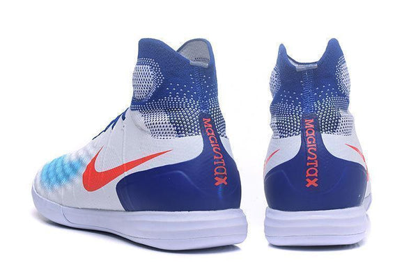 Nike MagistaX Proximo II IC Soccer Shoes White Blue Red - SocSports