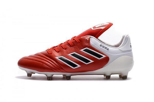 Adidas Copa 17.1 FG Soccer Cleats Red Core Black White - SocSports