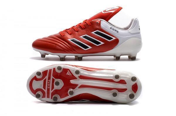 Adidas Copa 17.1 FG Soccer Cleats Red Core Black White - SocSports