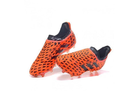 Adidas Glitch Skin 17 FG Soccer Shoes Orange Black Gold - SocSports