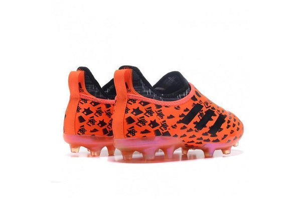 Adidas Glitch Skin 17 FG Soccer Shoes Orange Black Gold - SocSports
