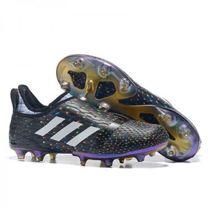 Adidas Glitch Skin 17 FG Soccer Shoes Core Black Solar Red White - SocSports