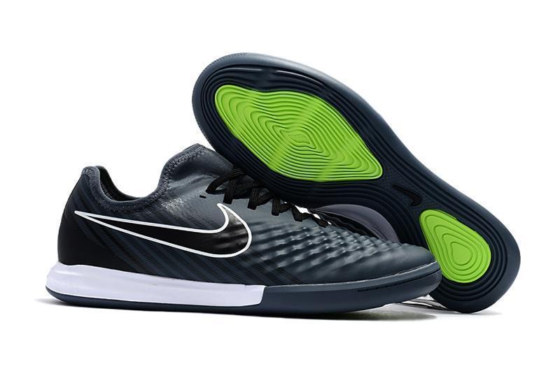 Nike MagistaX Finale II IC Soccer Shoes Black Green - SocSports