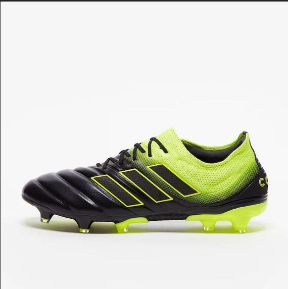 Adidas Copa 19.1 FG Black Yellow Green - SocSports