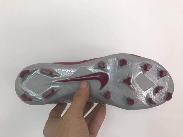 Nike Phantom Vision Elite DF FG Soccer Cleats Maroon Silver Black - SocSports