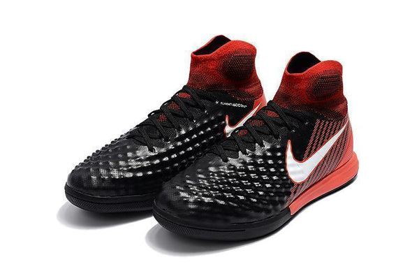 Nike MagistaX Proximo II IC Soccer Shoes Black White Crimson - SocSports