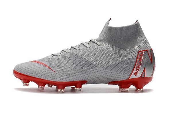 NIKE Mercurial Superfly VI 360 Elite AG High Cut Silver Red - SocSports