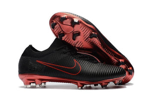 Nike Mercurial Vapor Flyknit Ultra FG Soccer Cleats Black Wine Red - SocSports
