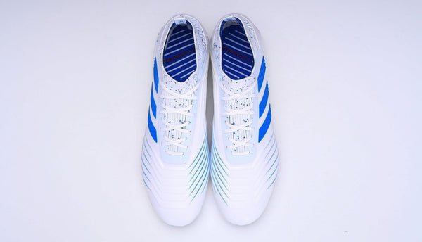 Adidas Predator 19.1 FG White Blue - SocSports