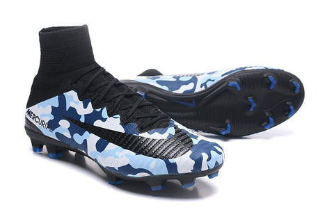 Nike Mercurial Superfly V FG Soccer Cleats Military Camouflage Blue - SocSports