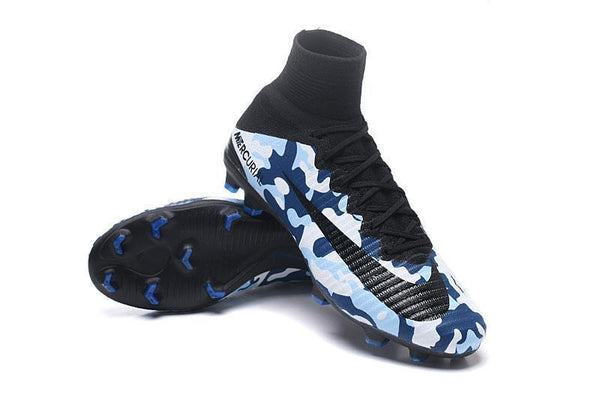 Nike Mercurial Superfly V FG Soccer Cleats Military Camouflage Blue - SocSports